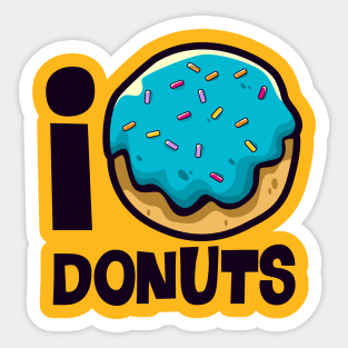 i love donuts Sticker
